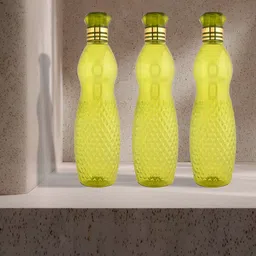 Kuber Industries Green 12 Pieces Printed Water Bottle 1Ltr image 3