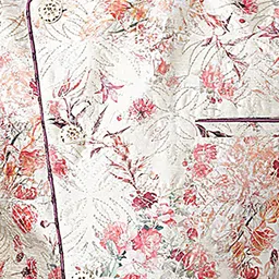 NAMASKAR White Floral Printed Nehru Jacket image 3