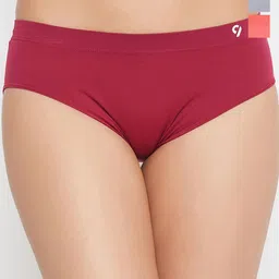 C9 AIRWEAR Women Pack Of 3 Assorted Seamless Mid-Rise Hipster Briefs image 1