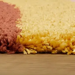 Shopgallery Blue & Yellow Geometric Anti-Skid Carpet image 2