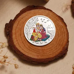 Saraf RS Jewellery Radha Krishna Silver Coin-10gram-picture-51