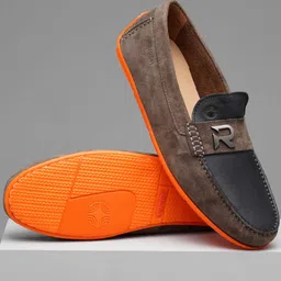 Ruosh Men Leather Comfort Insole Driving Shoes-image-37