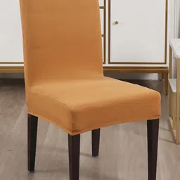 Dakshya Industries 4 Piece Beige Stretchable Chair Covers-picture-32