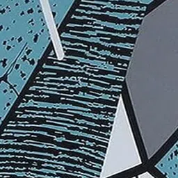 HOUSE OF QUIRK Blue & Grey 2 Pieces Printed Durable Chair Covers image 3