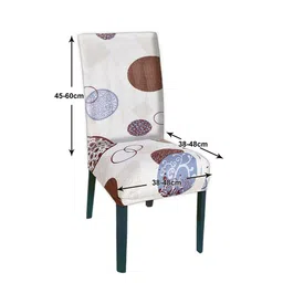 Kuber Industries White Pack Of 2 Printed Chair Cover image 4