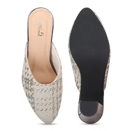 Inc 5 Women Off White Block Pumps image 2
