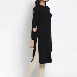 W Black Ethnic Jumper Dress image 4