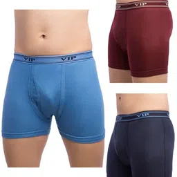 vip Men's Cotton Solid Trunks image 1
