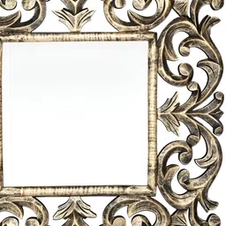 VAS collection home Square Wooden Wall Mirror-picture-12
