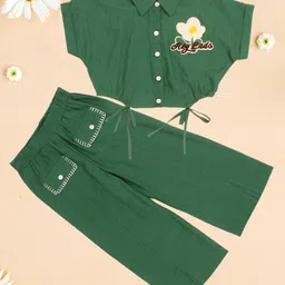 CUTECUMBER Girls Printed Top with Trousers-image-49