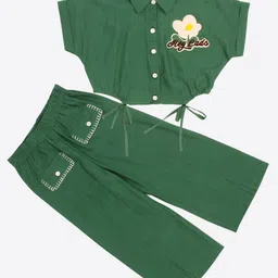 CUTECUMBER Girls Printed Top with Trousers image 3