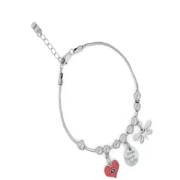 Paavni Girls 925 Sterling Silver Wraparound Bracelet-picture-39