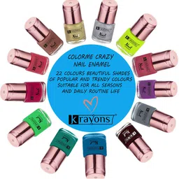 krayons Color Me Crazy Gel Long Lasting Nail Polish 8ml - Shimmer Golden 137 image 4