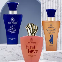 JOHN PHILLIPS Women Luxury 3Pcs My Sweet Love - First Love & French Classic EDP 60ml Each-image-77