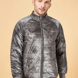 Urban Ranger by pantaloons Mock Collar Bomber Jacket-image-52