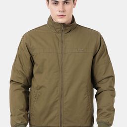 t-base Men Green Windcheater Bomber Jacket-picture-5