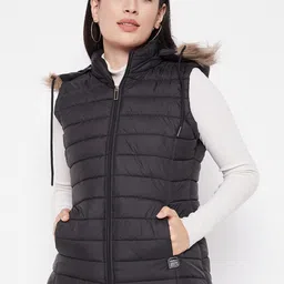 VERO AMORE Hooded Faux Fur Trim Detail Lightweight Padded Jacket-picture-37