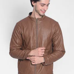 Crimsoune Club Stand Collar Lightweight Leather Jacket-picture-25