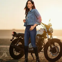 The Roadster Life Co. Pure Cotton Solid Denim Trucker Jacket-picture-39