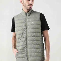 Wildcraft Men Olive Green Insulator Longline Puffer Jacket-image-66