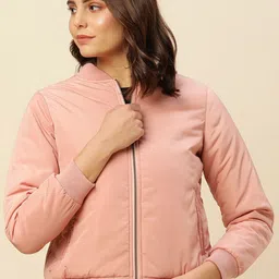Chemistry Mandarin Collar Bomber Jacket-picture-33