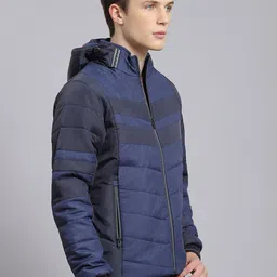 Monte Carlo Colourblocked Hooded Lightweight Puffer Jacket image 5