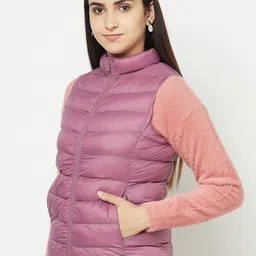 METTLE Women Mauve Puffer Jacket image 4