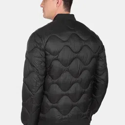 Arrow New York Men Black Solid Nylon Padded Jacket image 4
