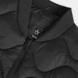 Arrow New York Men Black Solid Nylon Padded Jacket image 3