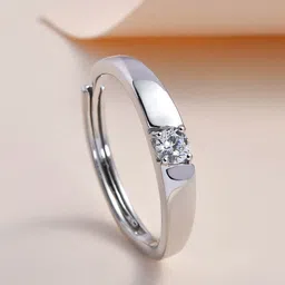 Ornate Jewels 925 Sterling Silver Rhodium-Plated Ring image 1