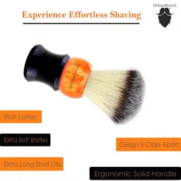 UrbanMooch Premium Set of Irritation-Free Shaving Cream & Orange Brush image 3