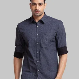 Parx Men Slim Fit Printed Pure Cotton Casual Shirt-image-10