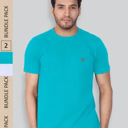 LUX NITRO Pack Of 2 Round Neck Lounge T-Shirts-picture-15