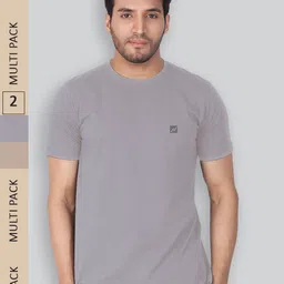 LUX NITRO Pack Of 2 Round Neck Cotton Lounge T-shirts-picture-39