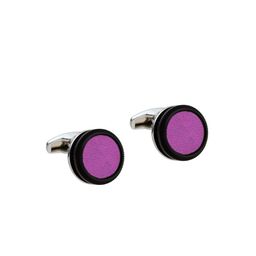 Alvaro Castagnino Purple & Black Round Cufflink-picture-8