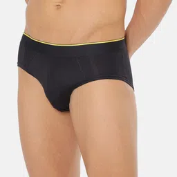 bummer Men Solid Micro Modal Nox Mid Rise Basic Brief image 4