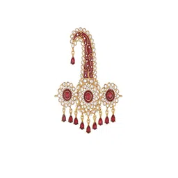 Mahi Men Stone-Studded Safa Kalangi Brooch image 2