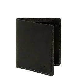 Alvaro Castagnino Men Black Leather Two Fold Wallet image 2