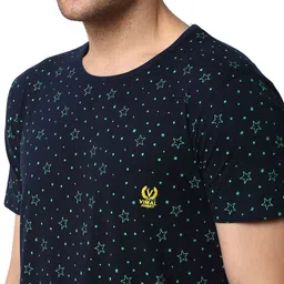 mack jonney VIMAL JONNEY Men Printed T-shirt With Capris Night Suit image 3