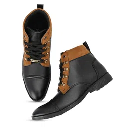 Vellinto Men Fred Mid-Top Biker Boots image 2