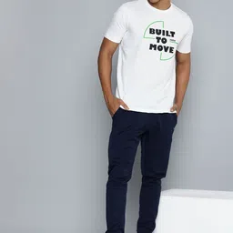 HRX by Hrithik Roshan Men  Typography Printed Pure Cotton T-shirt image 5
