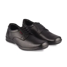 Red Chief Men Black Solid Leather Formal Derbys-picture-18