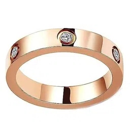 EL REGALO Set Of 3 Stainless Steel Artificial Stone Finger Ring image 5