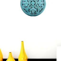 VAS collection home Blue Textured Wooden Wall Plates-picture-31