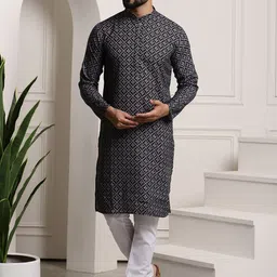 SOJANYA Floral Printed Regular Pure Cotton Kurta With Churidar image 1