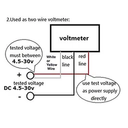xcluma 0-100V (99.9V) Dc Digital Voltmeter Panel Dc .56 Inch Red Led Bike Car image 4