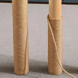 vespearl Nature Hemp Rope,1/4inch Heavy Duty Jute Twine for Cat Tree and Tower, DIY Scratcher Scratching Post Replacement, Pad, Crafts Gardening Hammock Home Decorating（30 MTR） image 2
