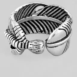 Roadster Men Silver-Plated Finger Ring image 2