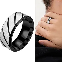 VIEN Set Of 2 Silver-Plated Finger Rings image 2
