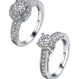 Yellow Chimes Set Of 2 Adjustable Finger Rings image 2